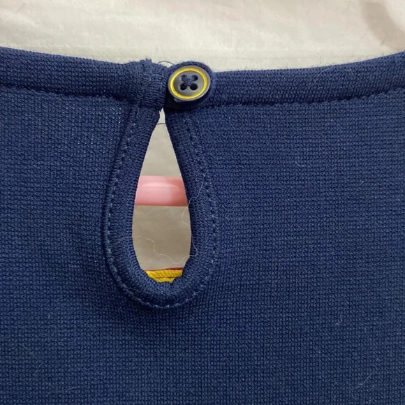 Lands’ End Long Sleeve Drop Waist Striped Ribbon Front - Picture 7 of 8